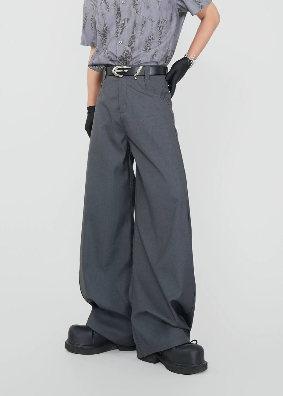 Oversized Wide - Leg Trousers - Rick Circus