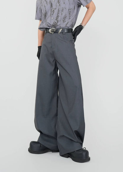 Oversized Wide - Leg Trousers - Rick Circus
