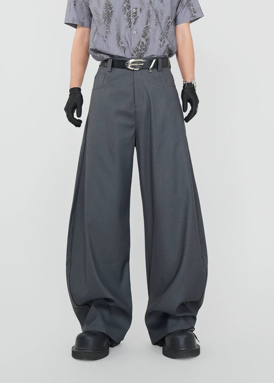 Oversized Wide - Leg Trousers - Rick Circus