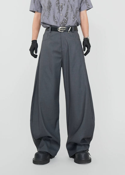 Oversized Wide - Leg Trousers - Rick Circus