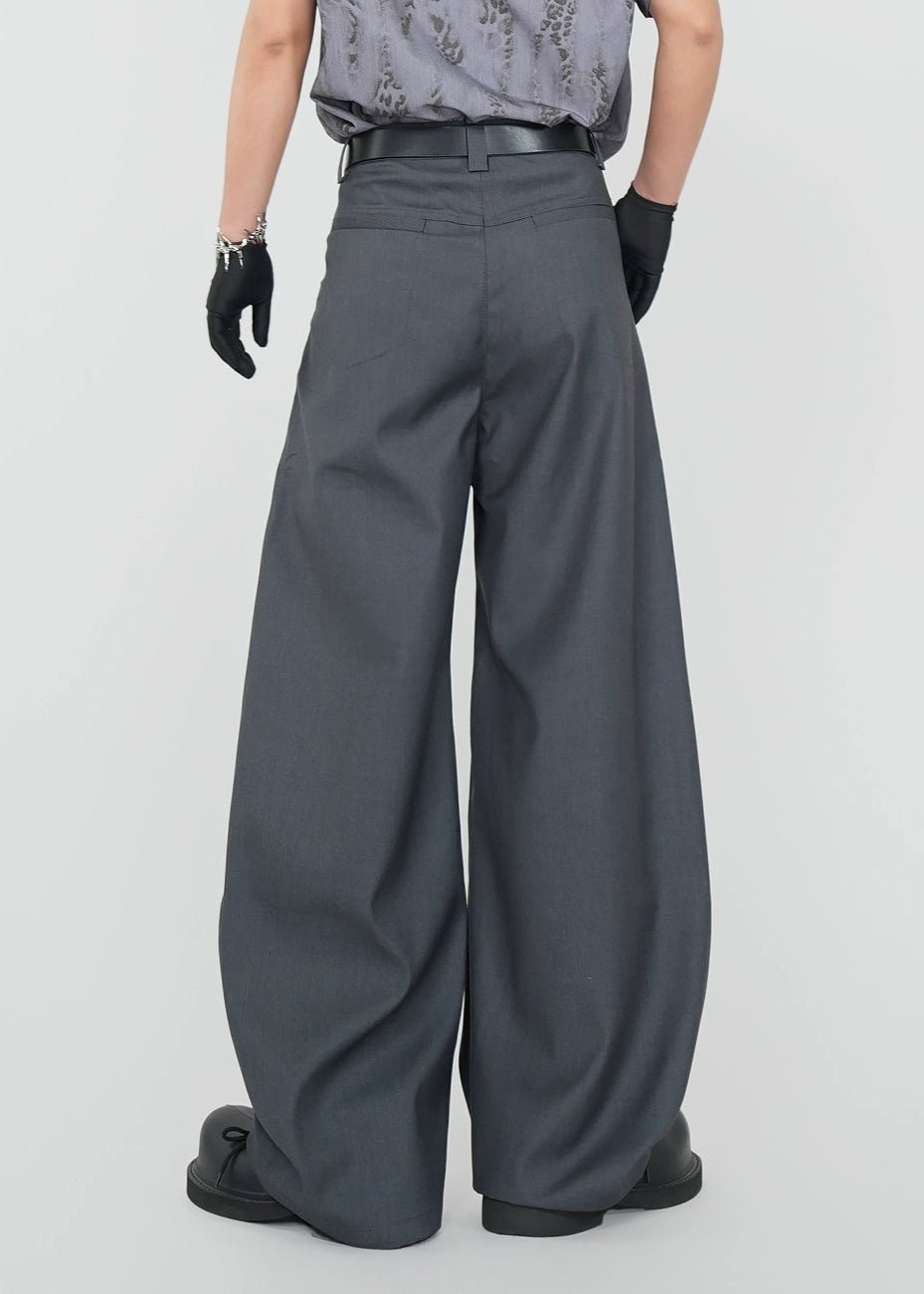 Oversized Wide - Leg Trousers - Rick Circus