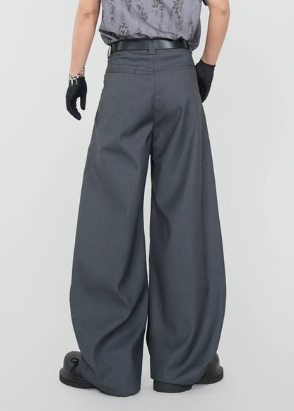 Oversized Wide - Leg Trousers - Rick Circus