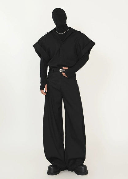 Oversized Wide - Leg Trousers - Rick Circus