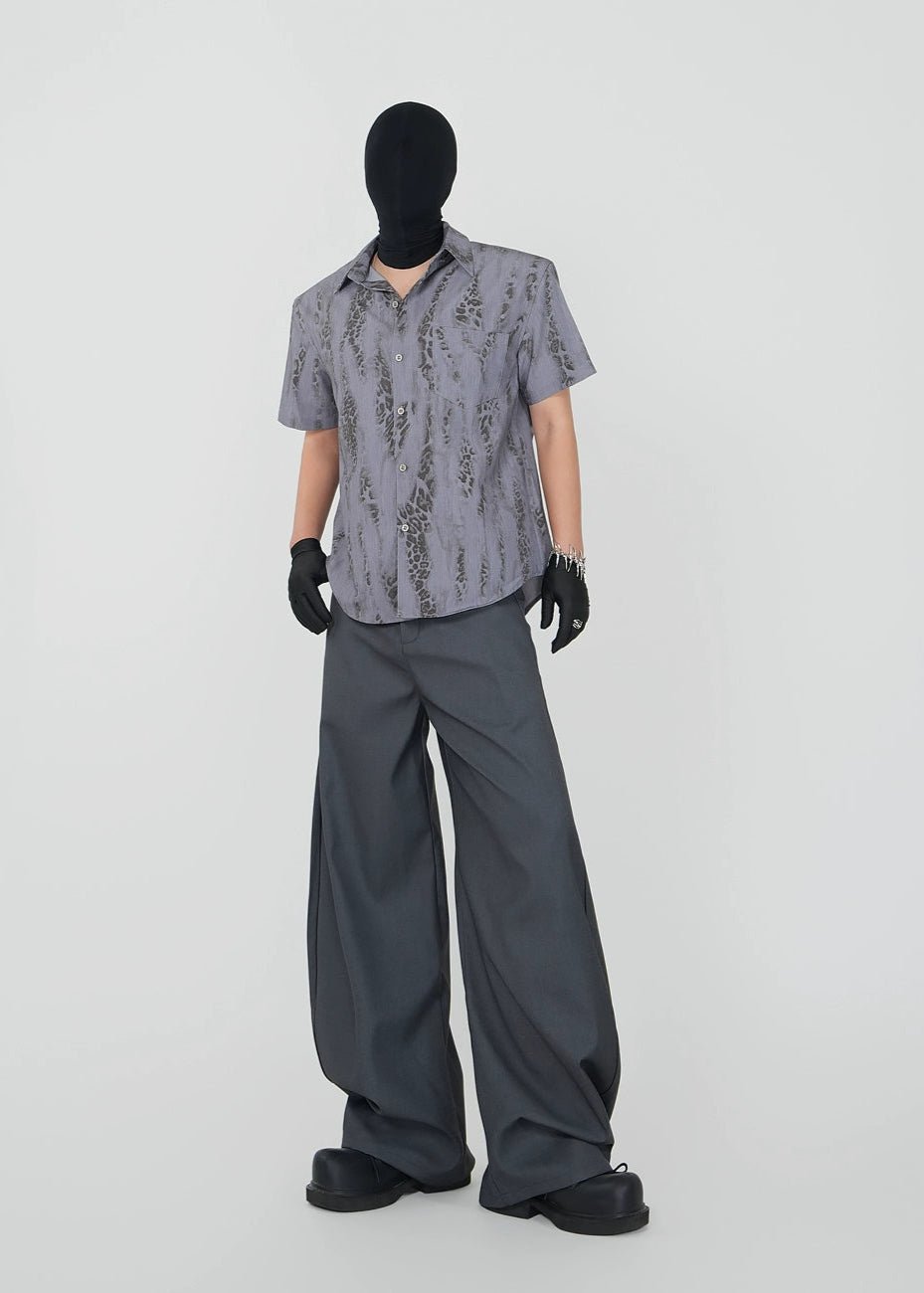 Oversized Wide - Leg Trousers - Rick Circus