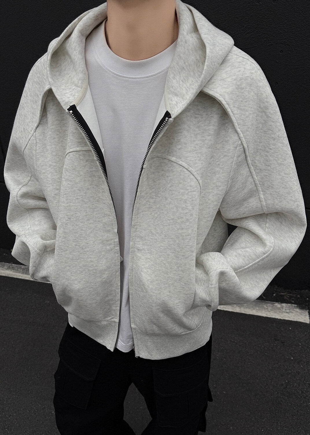 Oversized Zip - Up Hoodie - Rick Circus