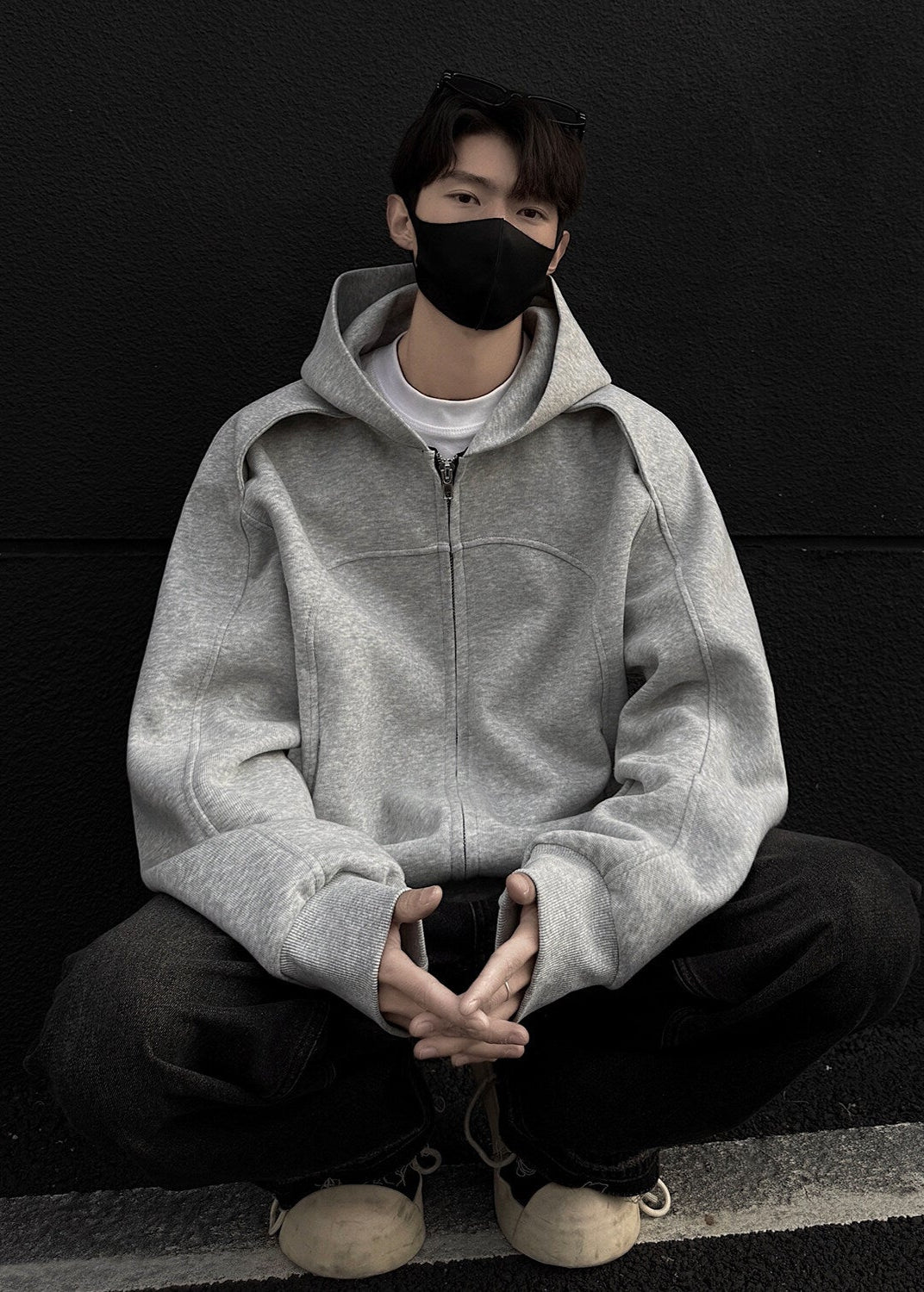 Oversized Zip - Up Hoodie - Rick Circus