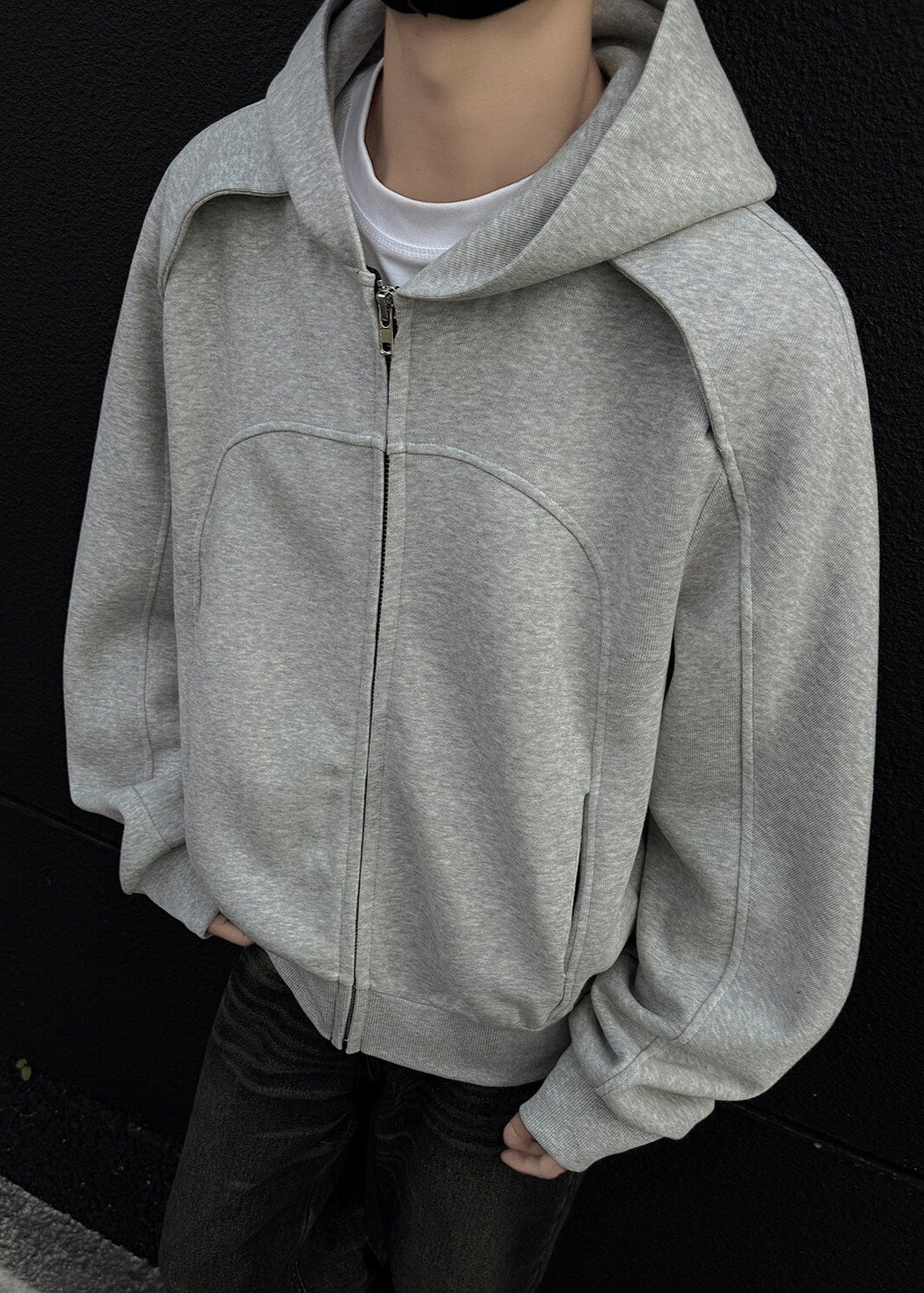 Oversized Zip - Up Hoodie - Rick Circus
