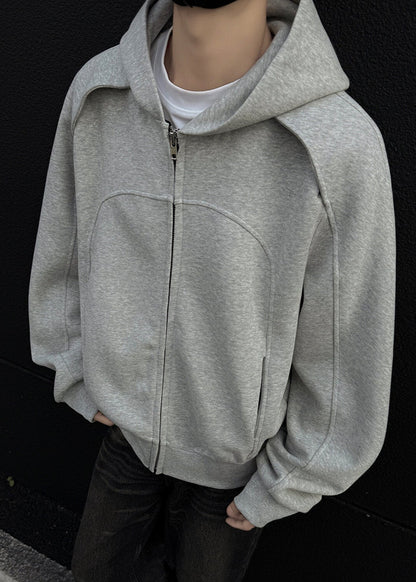 Oversized Zip - Up Hoodie - Rick Circus