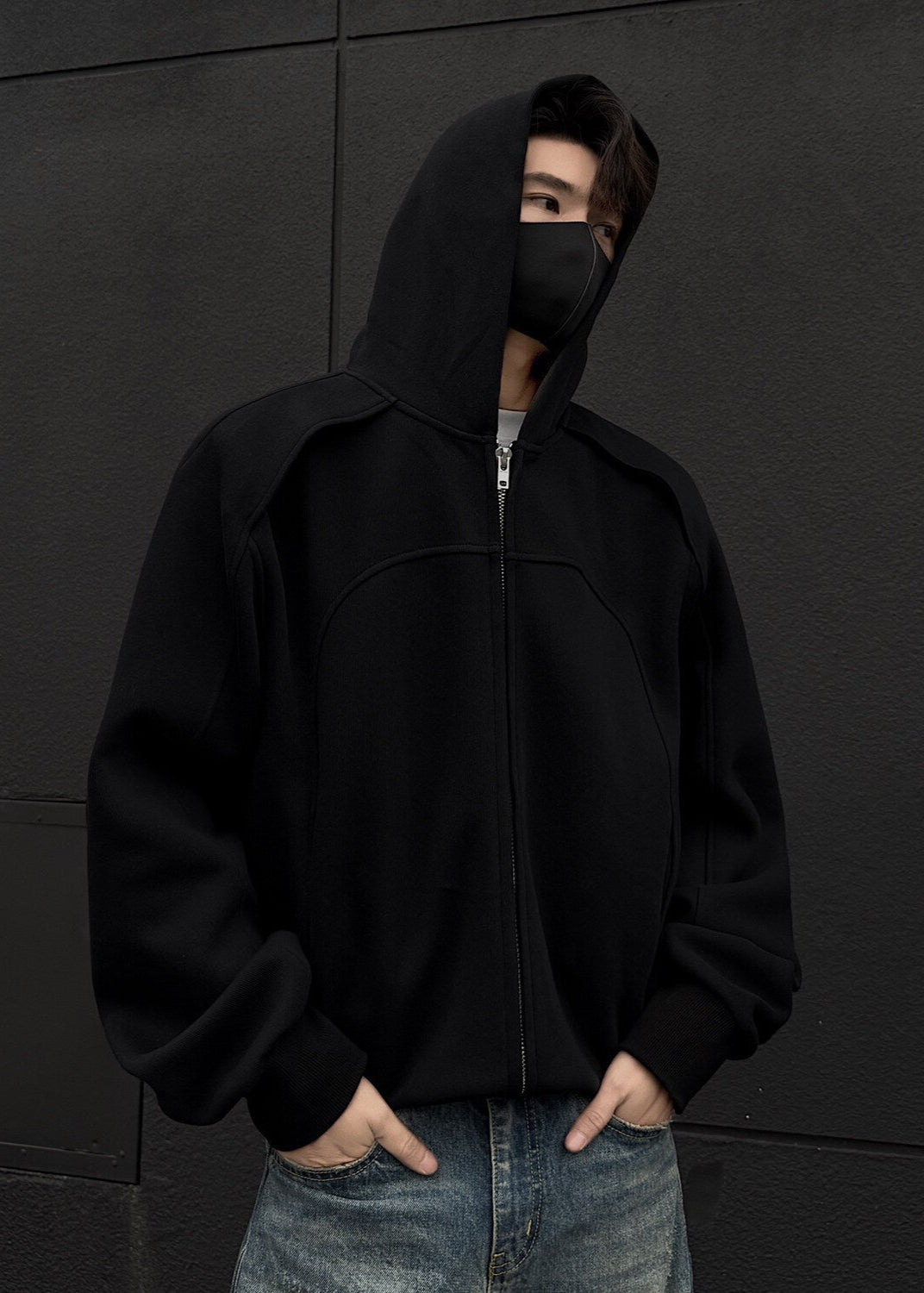 Oversized Zip - Up Hoodie - Rick Circus