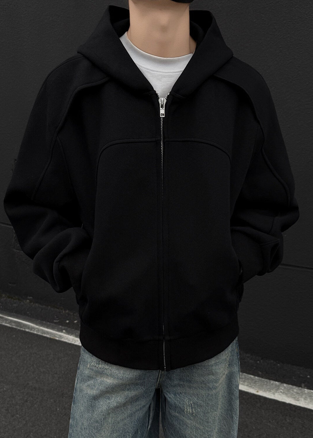 Oversized Zip - Up Hoodie - Rick Circus