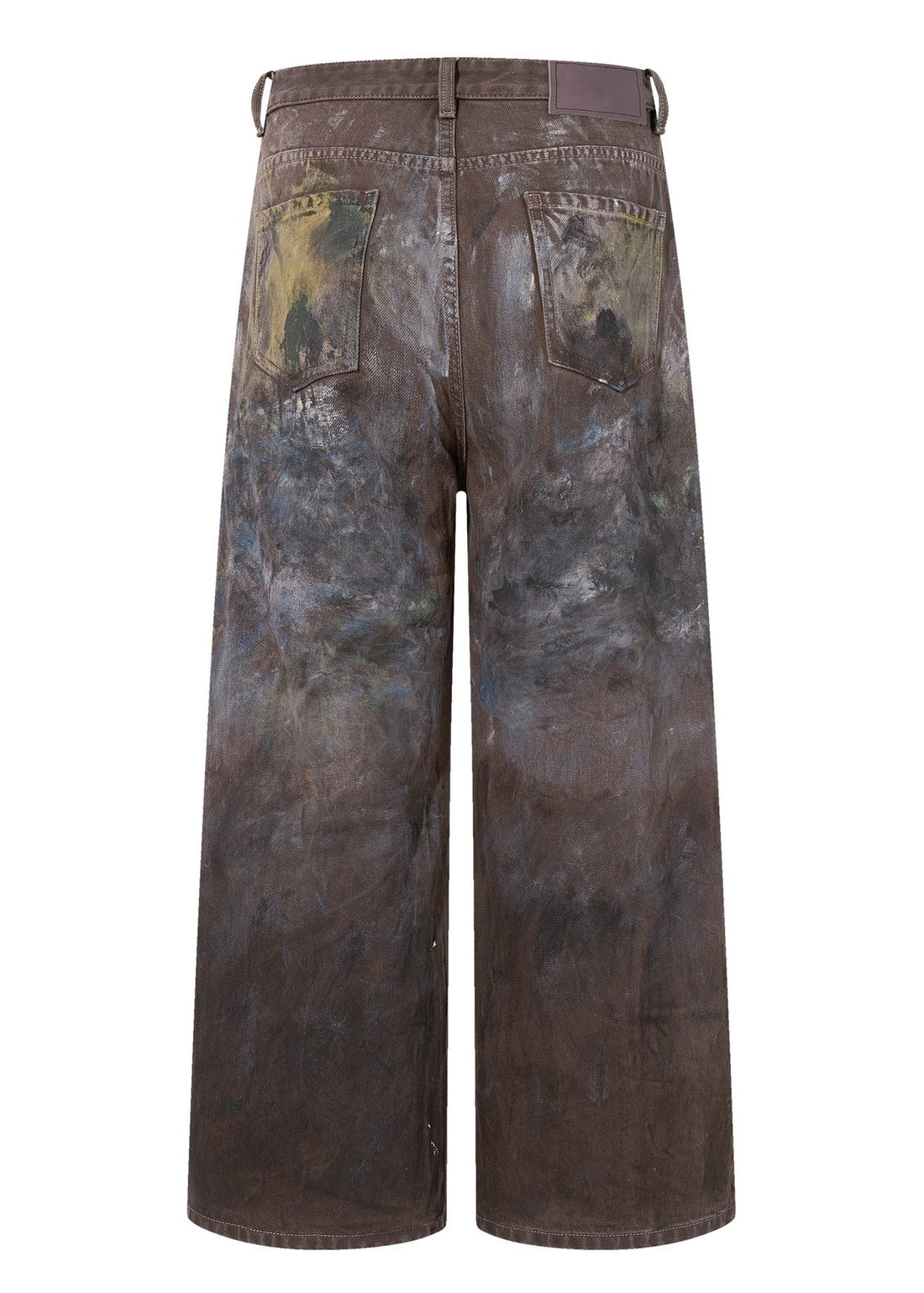 Paint - Splattered Distressed Wide - Leg Jeans - Rick Circus