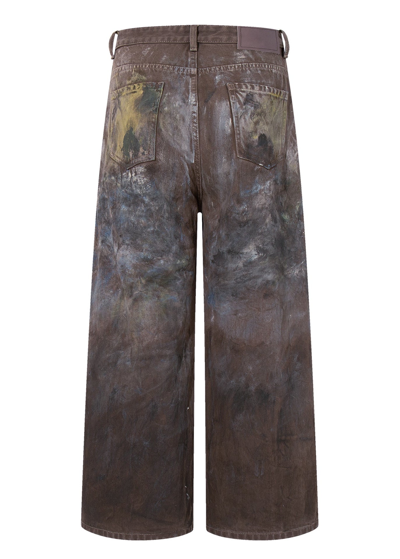 Paint - Splattered Distressed Wide - Leg Jeans - Rick Circus