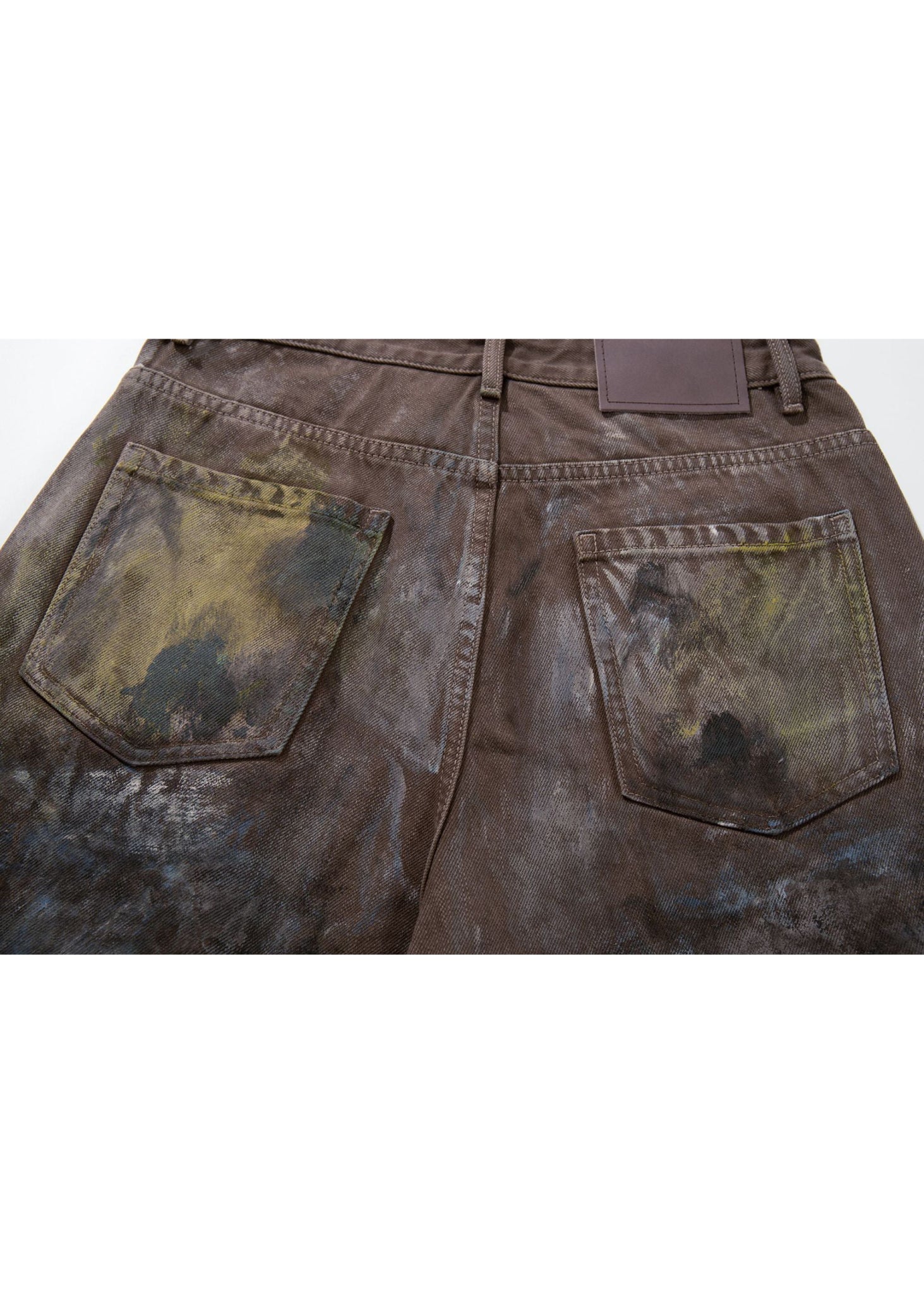 Paint - Splattered Distressed Wide - Leg Jeans - Rick Circus