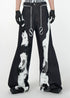 Patchwork Faux Fur Wide - Leg Jeans - Rick Circus