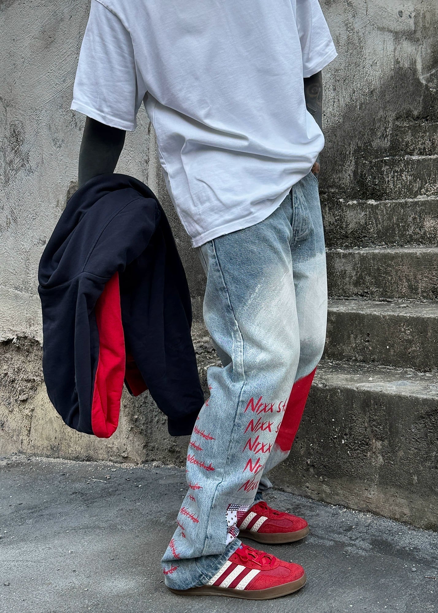 Patchwork Tie - Dye Denim Jeans - Rick Circus