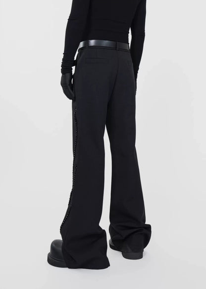 Pearl Studded Flared Pants - Rick Circus