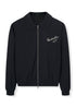 Pinstripe Embroidered Clean - Fit Varsity Jacket - Rick Circus