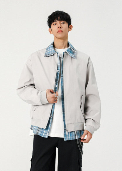 Plaid - Lined Bomber Jacket - Rick Circus
