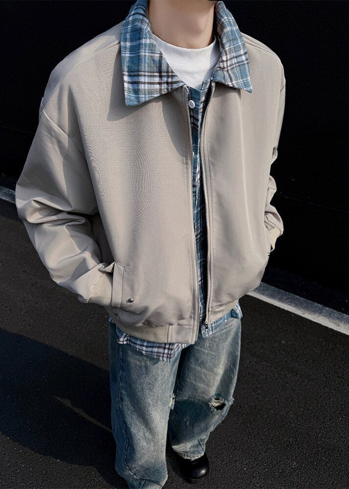 Plaid - Lined Bomber Jacket - Rick Circus