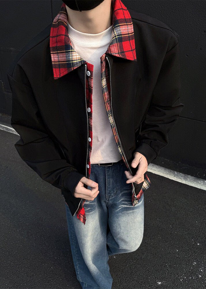 Plaid - Lined Bomber Jacket - Rick Circus