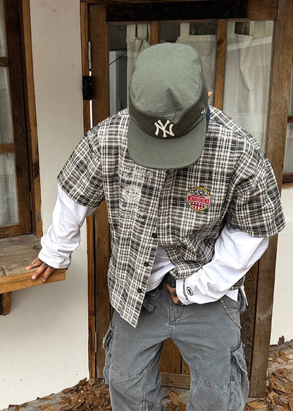 Plaid Short Sleeve Shirt - Rick Circus