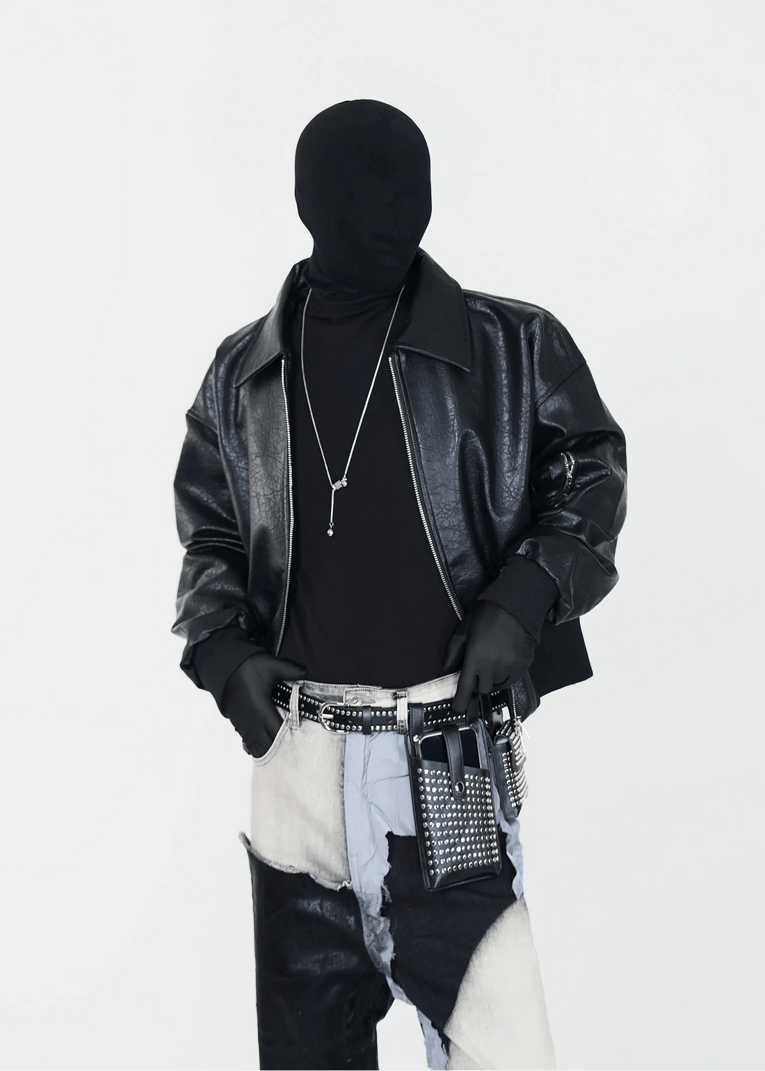 PU Leather Bomber Jacket - Rick Circus