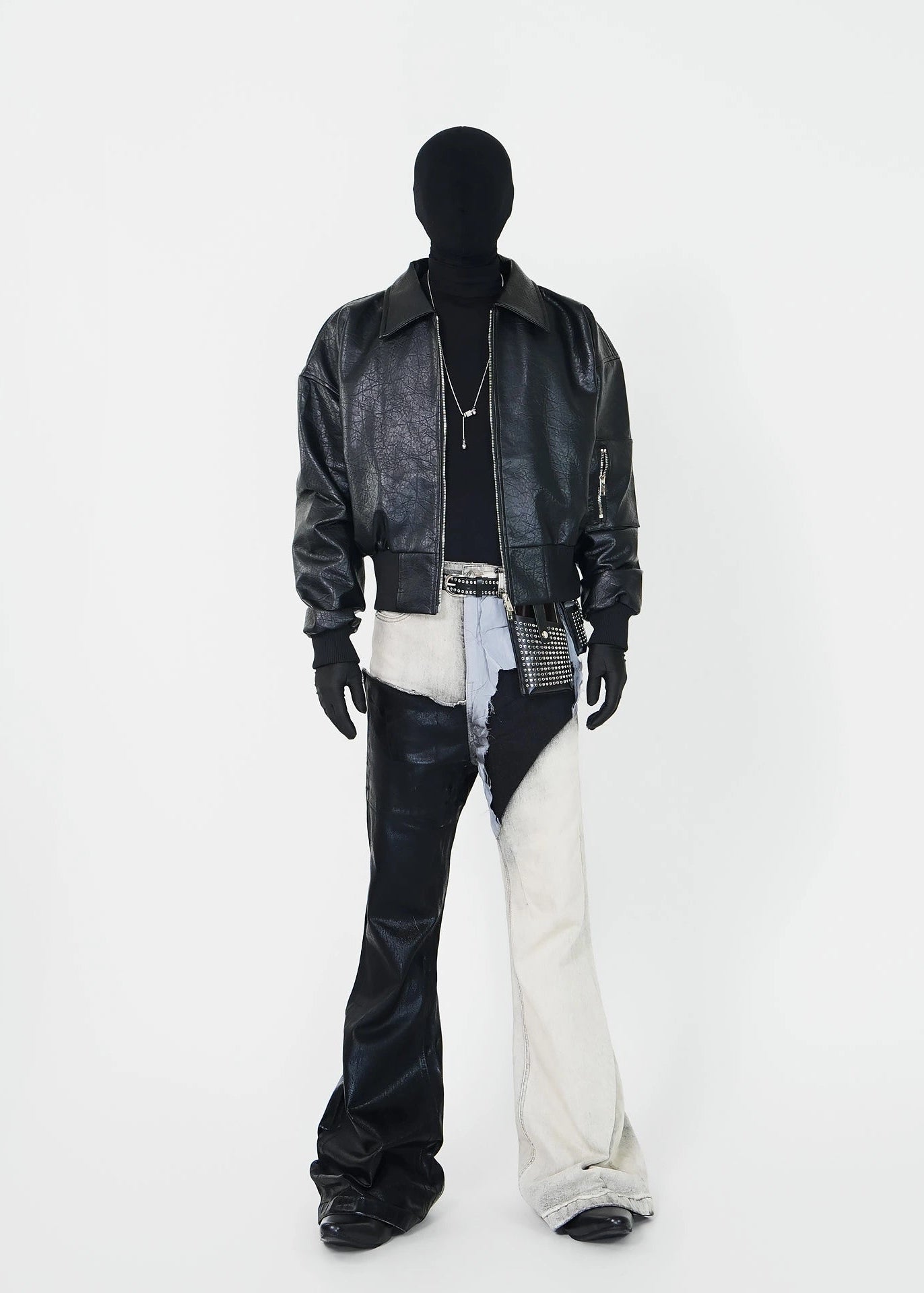 PU Leather Bomber Jacket - Rick Circus