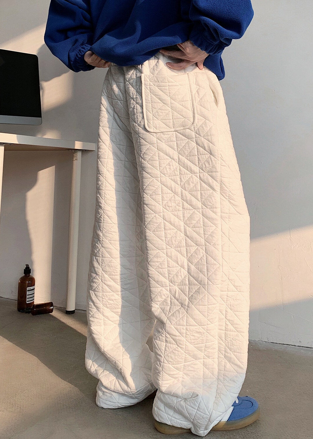 Quilted Wide - Leg Sweatpants - Rick Circus