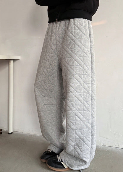 Quilted Wide - Leg Sweatpants - Rick Circus