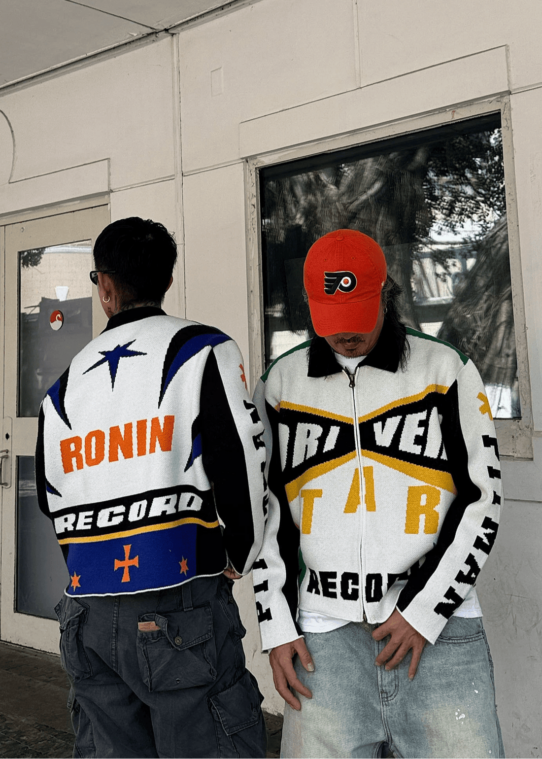 Racing Style Colorblock Knit Cardigan - Rick Circus