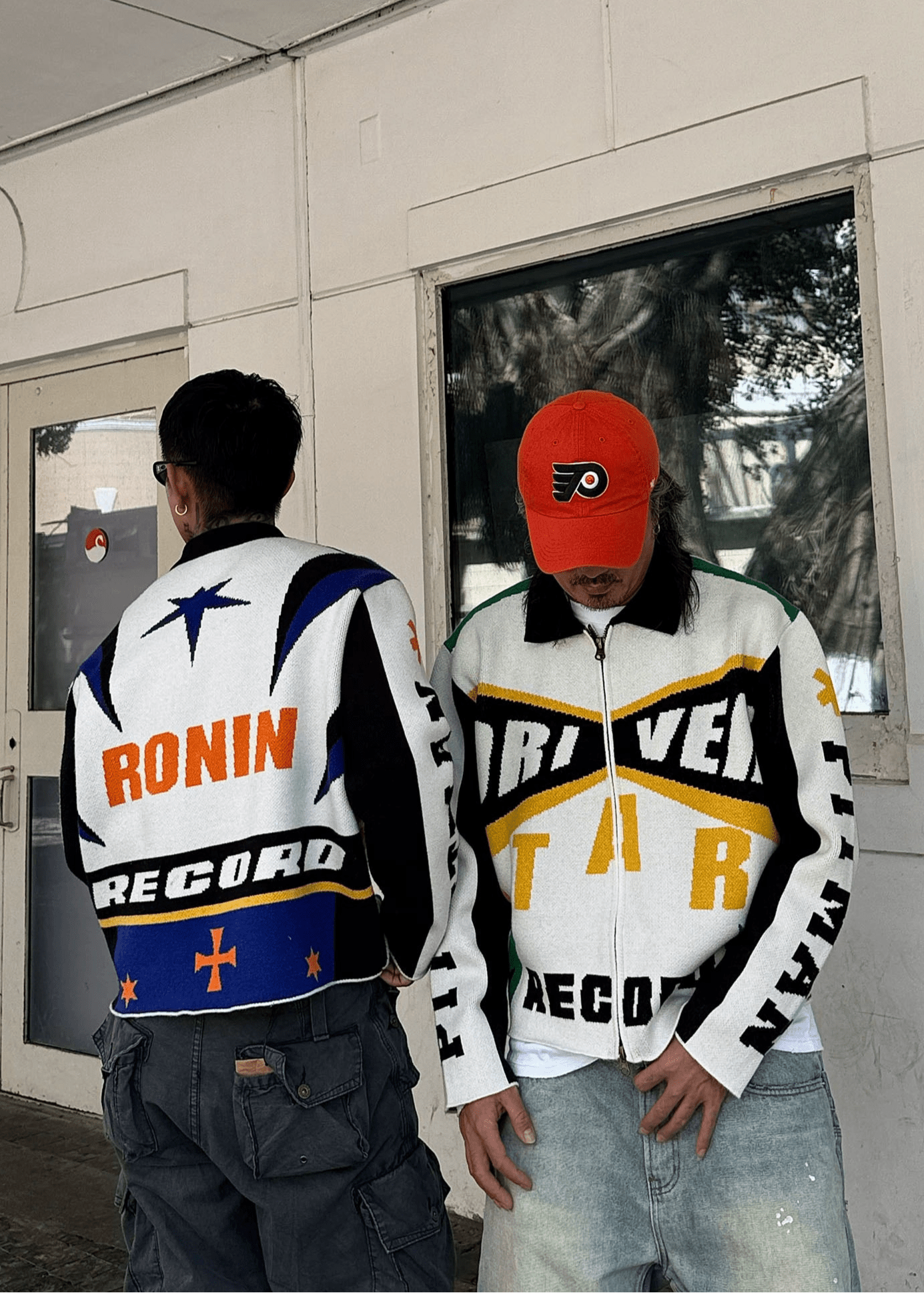 Racing Style Colorblock Knit Cardigan - Rick Circus