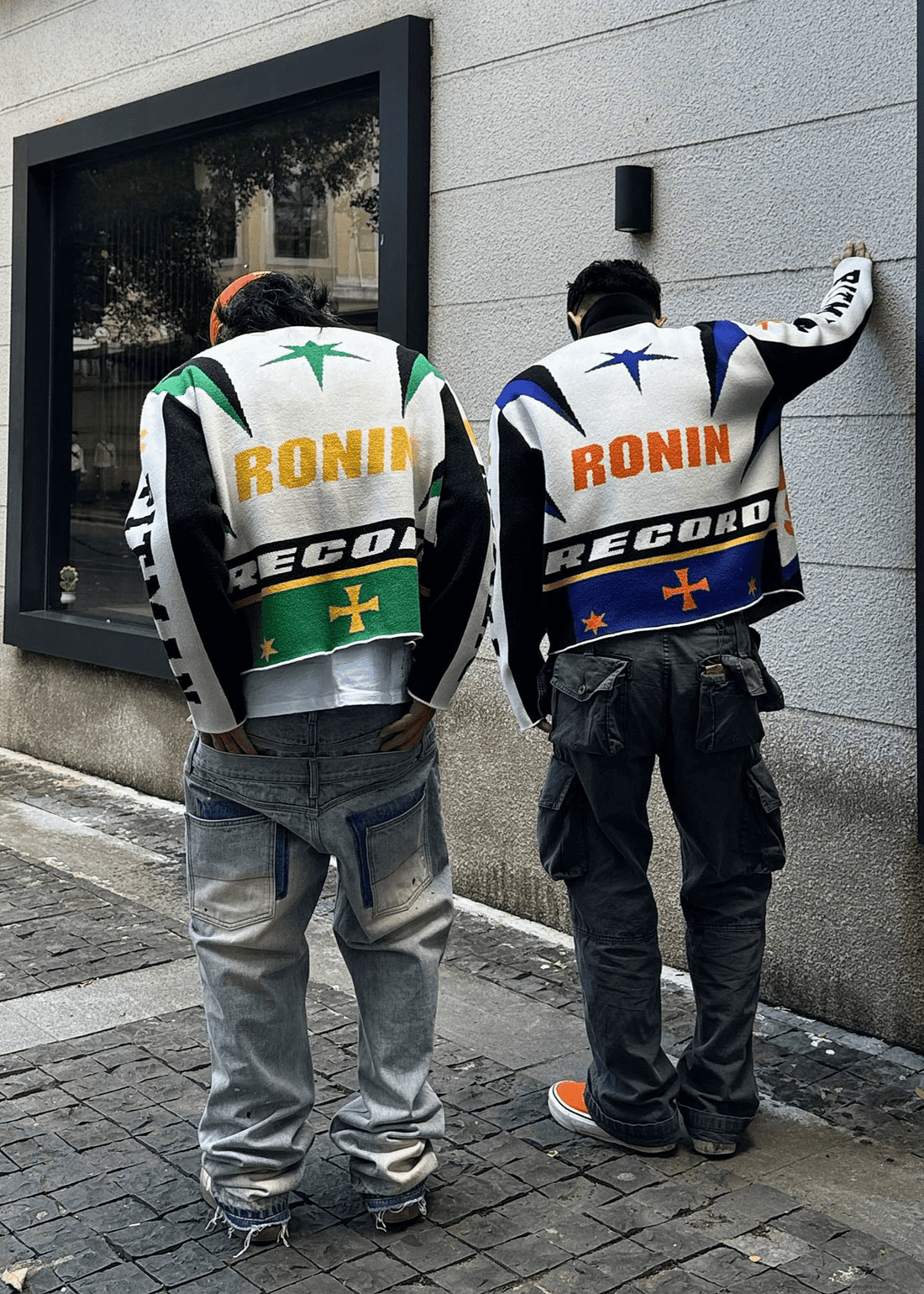 Racing Style Colorblock Knit Cardigan - Rick Circus