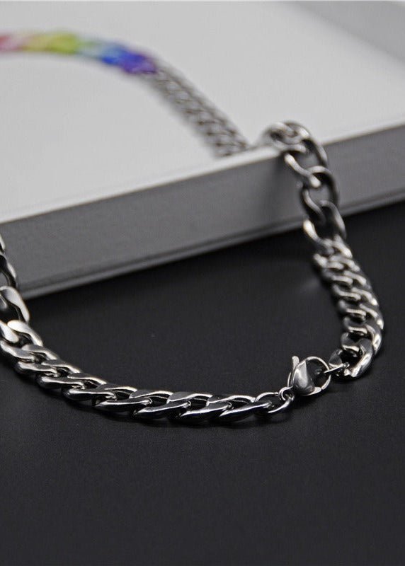 Rainbow Cuban Chain Necklace - Rick Circus