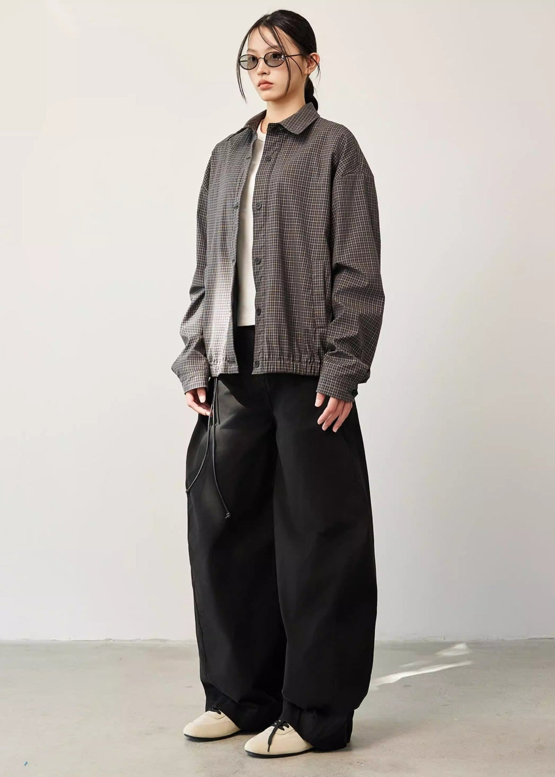 Relaxed Old Money Style Plaid Harrington Jacket - Rick Circus