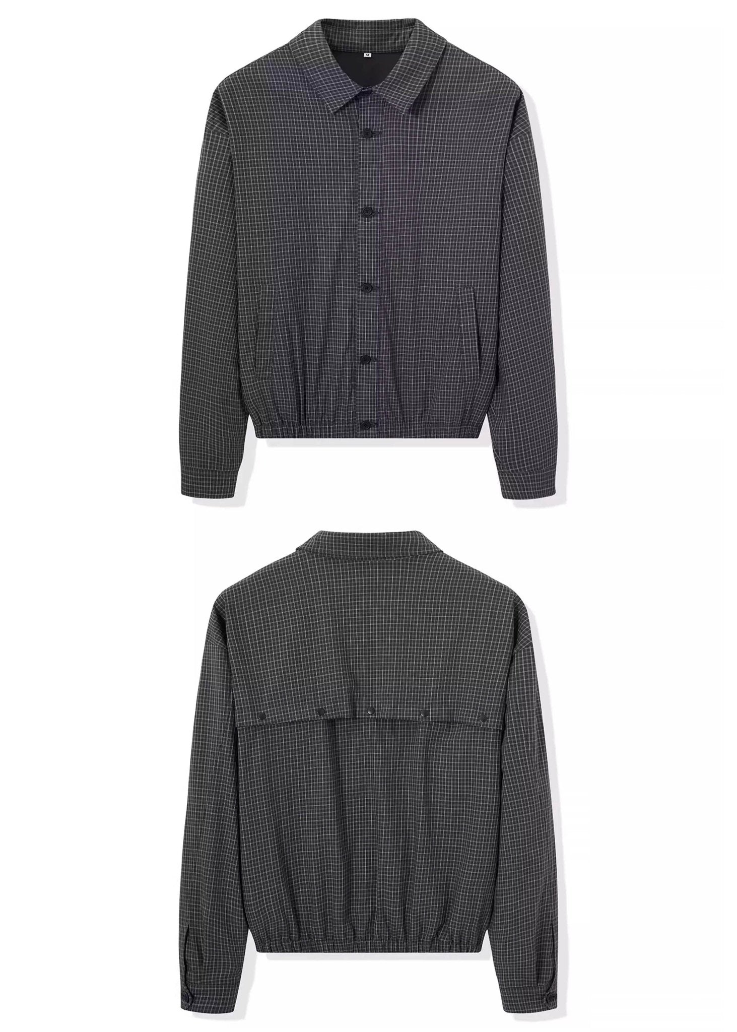 Relaxed Old Money Style Plaid Harrington Jacket - Rick Circus