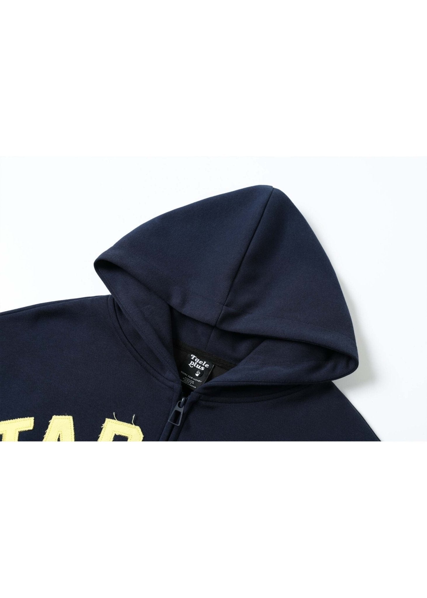 Retro Applique Embroidered Zip Hoodie - Rick Circus