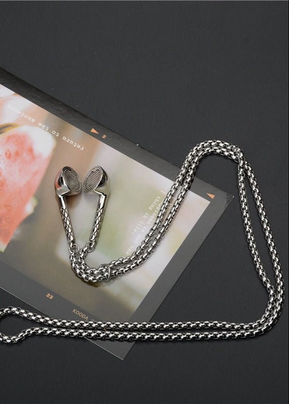 Retro Headphone Pendant Necklace - Rick Circus
