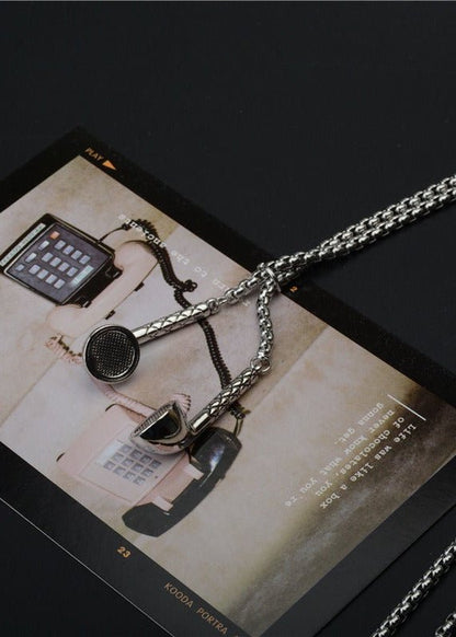 Retro Headphone Pendant Necklace - Rick Circus