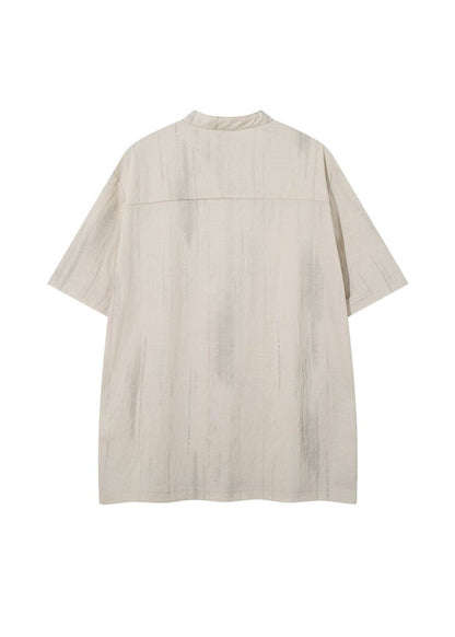 Retro Henley Short Sleeve T-shirt - Rick Circus