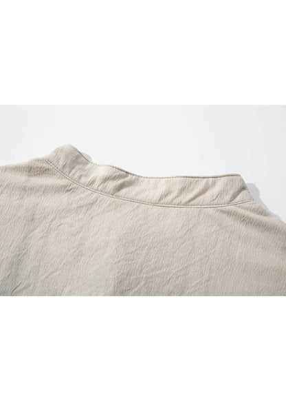 Retro Henley Short Sleeve T-shirt - Rick Circus