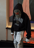 Retro Letter Print Zip Hoodie - Rick Circus