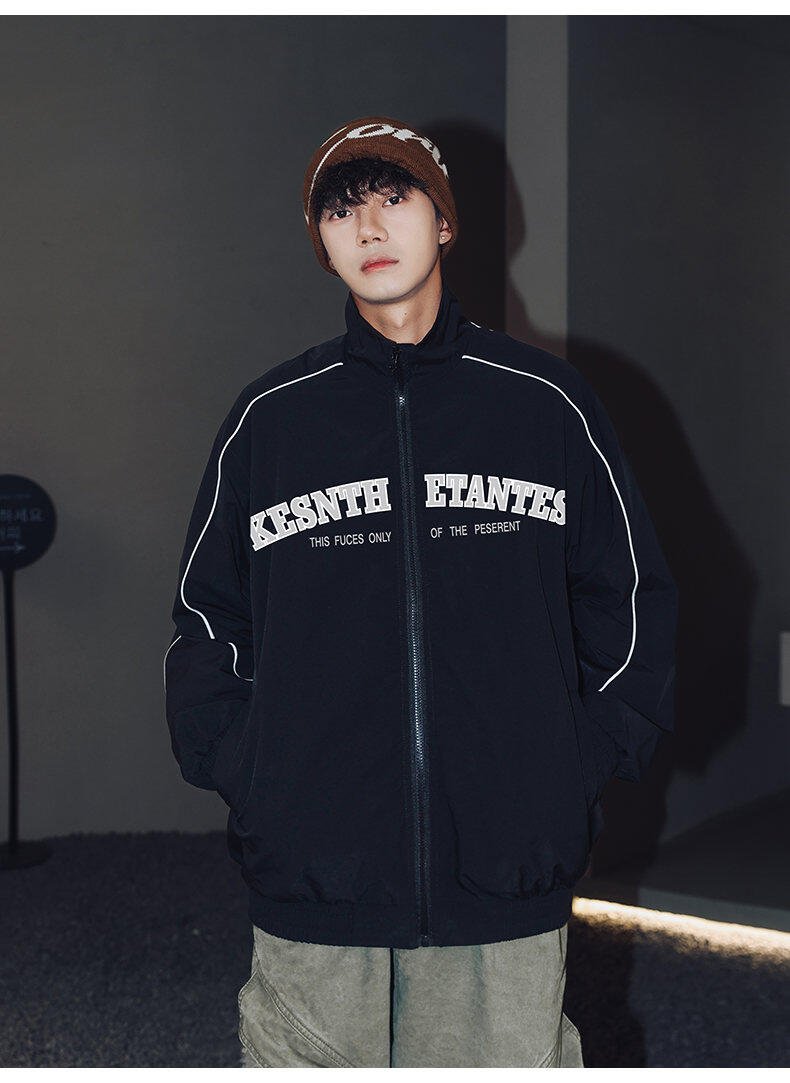 Retro Oversized Zip - Up Jacket - Rick Circus