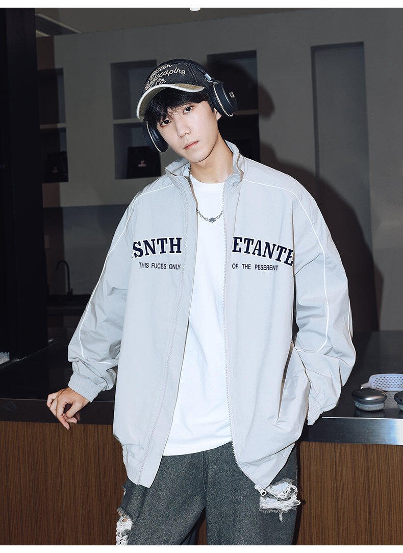 Retro Oversized Zip - Up Jacket - Rick Circus