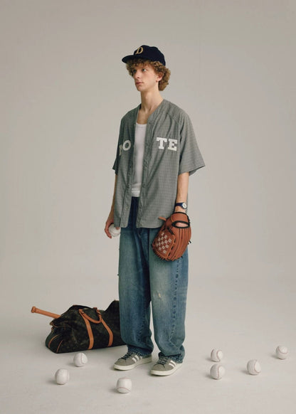 Retro Short Sleeve Baseball Shirt - Rick Circus