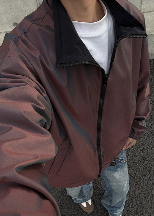 Reversible Iridescent Windbreaker - Rick Circus