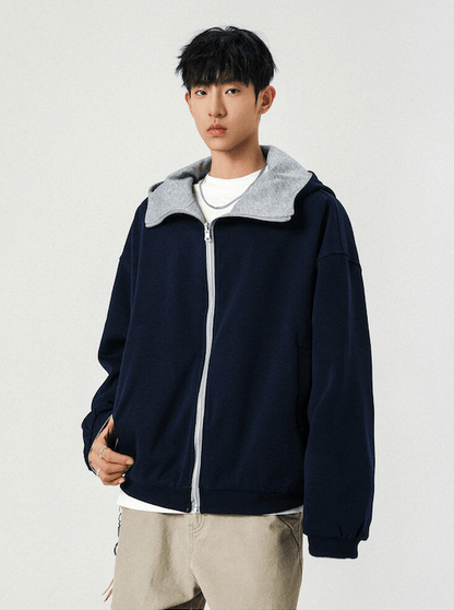 Reversible Oversized Zip - Up Hoodie - Rick Circus