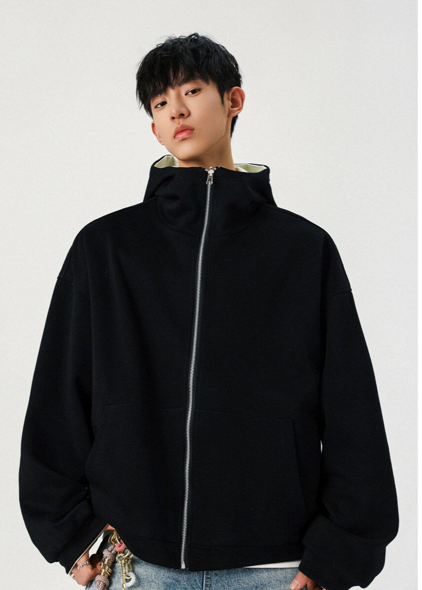Reversible Oversized Zip - Up Hoodie - Rick Circus