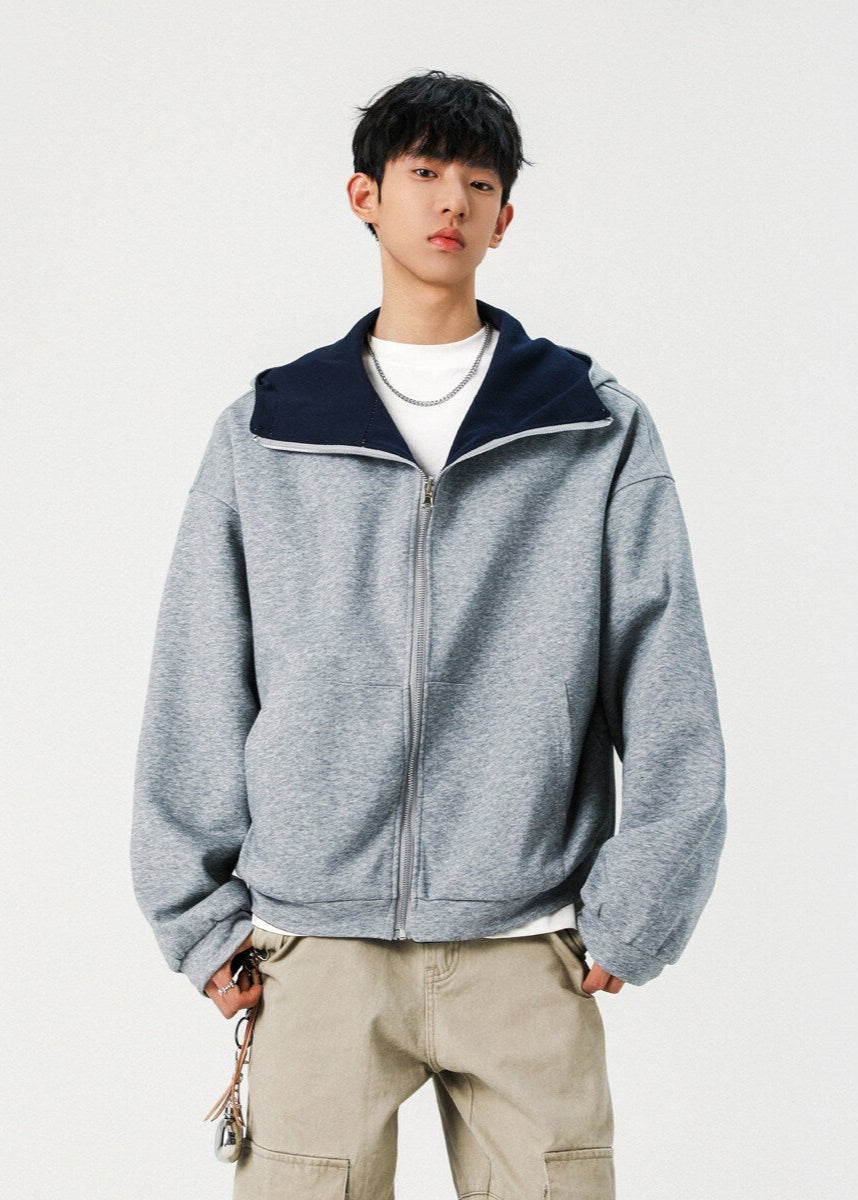 Reversible Oversized Zip - Up Hoodie - Rick Circus
