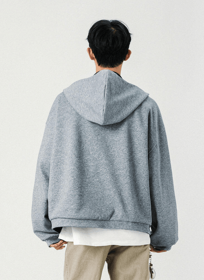Reversible Oversized Zip - Up Hoodie - Rick Circus