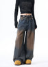 Rhinestone Washed Denim Jeans - Rick Circus